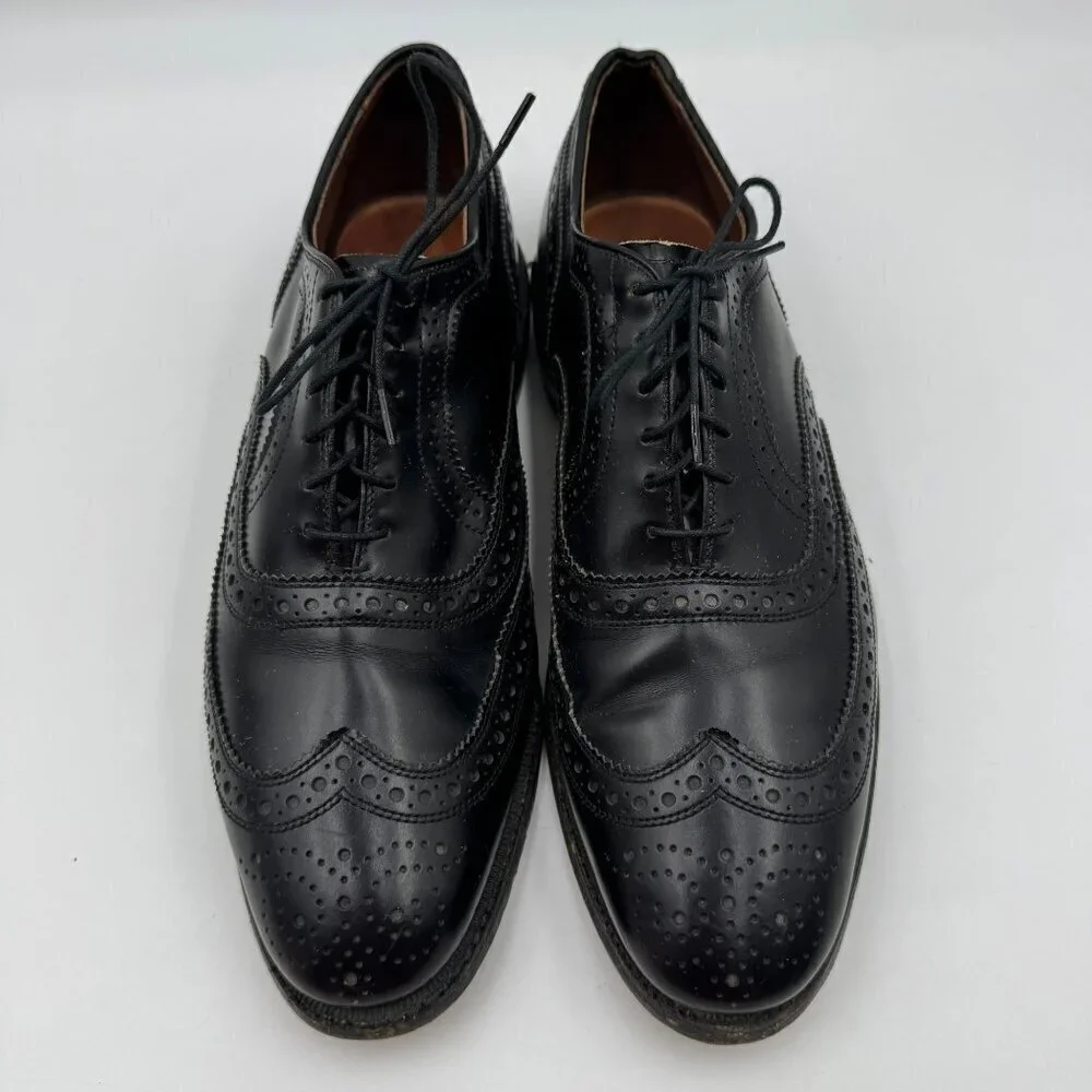 Allen Edmonds McAllister Wingtip Oxford Dress Shoes Black Mens Size 8D